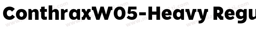 ConthraxW05-Heavy Regular字体转换